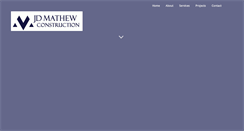 Desktop Screenshot of jdmathewconstruction.com